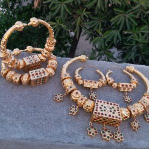 Hasli Thappa kundan Gold plated Set