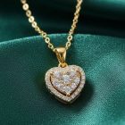 Zircon Heart Chain