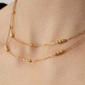 Classic Bead Layer Necklace
