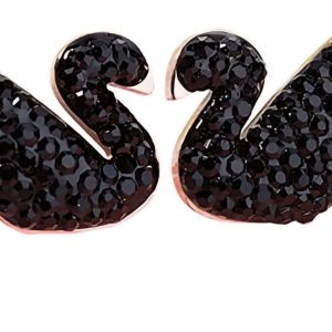 Swarovski Black Swan Earrings