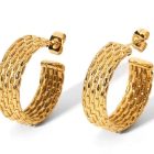 Chunky Gold Hoop Earrings