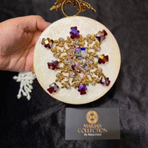 Multicolor Bridal Round Clutch