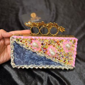 Pink Traditional Party Clutch
