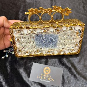 Silver Box Style Party Clutch