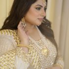 White classic dress 2 piece dupatta and maxi